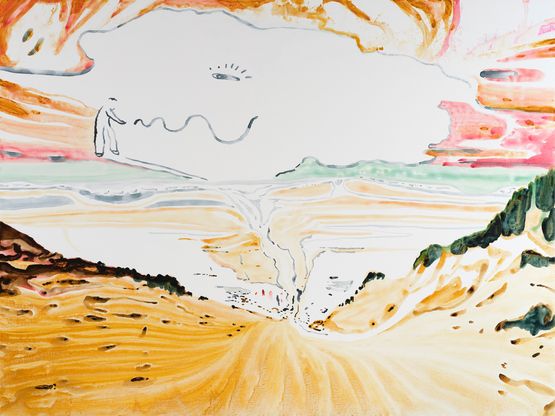 Running Westcoast by John Krner contemporary artwork Painting