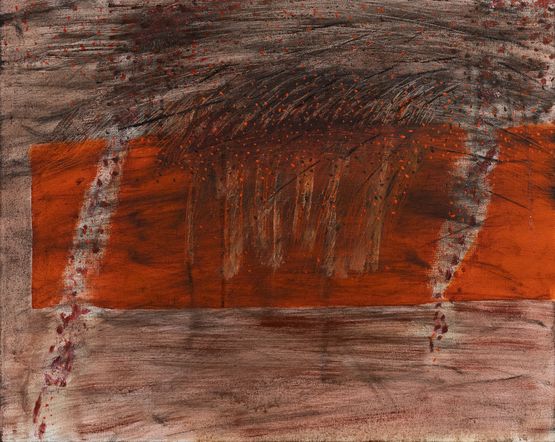 The burning by Hiu Tung Lau contemporary artwork Painting