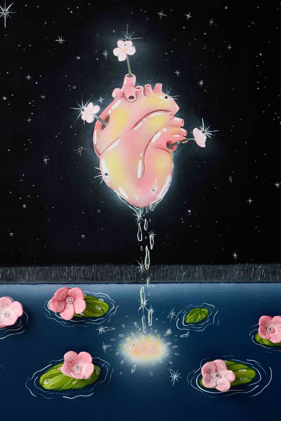 Inner Bloom I by Gabriel Cheah contemporary artwork Painting