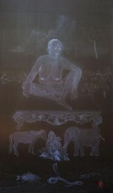 Belief 2a by Le Thuy contemporary artwork painting textile