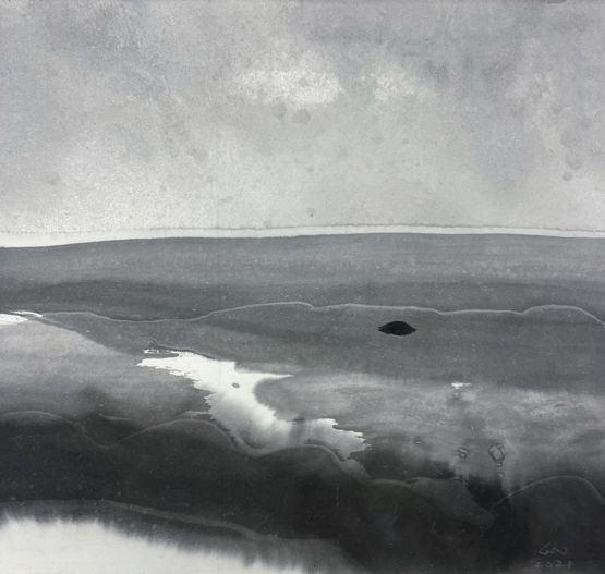 The Sea  La Mer by Gao Xingjian contemporary artwork Painting