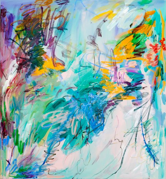 Blossoming rain No.2 by Xiyao Wang contemporary artwork Painting
