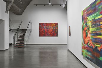 Contemporary art exhibition Chi Peng On  On Off  Off at Whitestone Gallery Beijing China