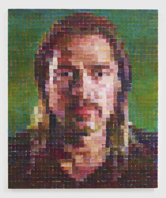 Brad by Chuck Close contemporary artwork Painting