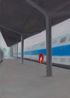 The Train from Prague to Berlin by Wu Yi contemporary artwork Painting