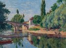 Bessy-sur-Cure Vue de la Riviere by Maximilien Luce contemporary artwork Painting