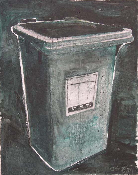 Dustbin  by Zhang Enli contemporary artwork Painting