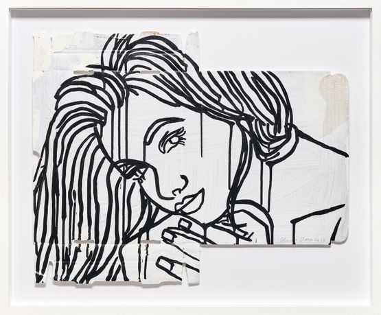 ELODIE by Ghada Amer contemporary artwork Painting