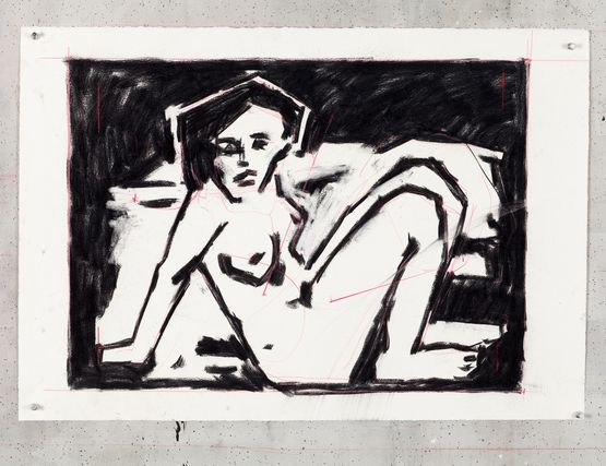 Untitled Drawing from Wozzeck 12 by William Kentridge contemporary artwork Works on Paper