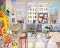 Keith Harings Studio Cable Building New York by Damian Elwes contemporary artwork Painting