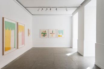Contemporary art exhibition Bruno Olle En los Bolsillos at Alzueta Gallery Madrid Spain