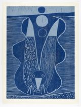 Gull Above A Night Sea by Austin Eddy contemporary artwork print