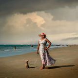 The Lady with the Little Dog Goa India 2023 by Nuri Bilge Ceylan contemporary artwork print