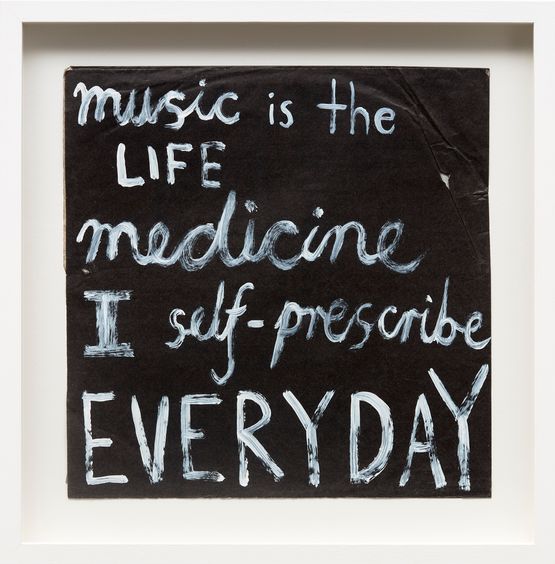 music is the LIFE medicine I self-prescribe EVERYDAY by NELL contemporary artwork Painting