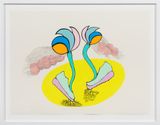 The Wind Blows In by Patricia Piccinini contemporary artwork painting works on paper