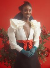 Alicia with Roses by Roe Ethridge contemporary artwork mixed media