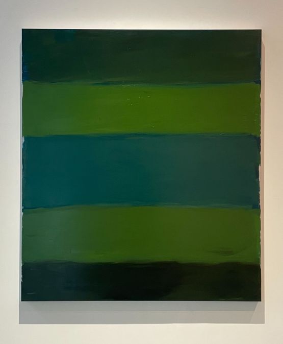 Landline Verdant Blue by Sean Scully contemporary artwork Painting