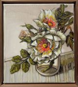Jacquline Du Pre Rose  1 by Sam Michelle contemporary artwork painting