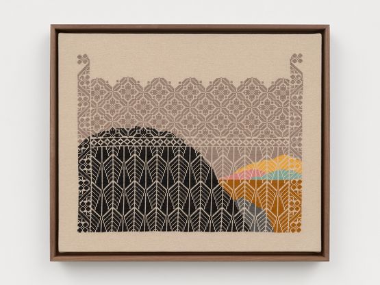 The Future is a Wind by Jordan Nassar contemporary artwork Textile