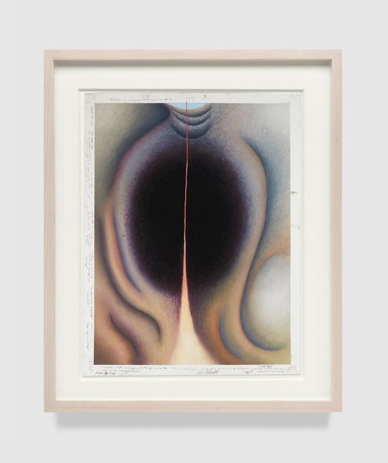 Deep tear by Loie Hollowell contemporary artwork Works on Paper