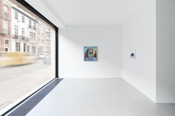 Contemporary art exhibition Walter Swennen Parti chercher du white spirit at Xavier Hufkens Van Eyck Belgium