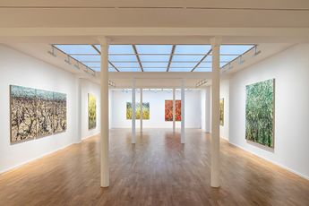 Contemporary art exhibition Philippe Cognee Paysages insomniaques at Templon 30 rue Beaubourg Paris France