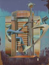 Bank of Central African States Yaounde by Cui Jie contemporary artwork painting