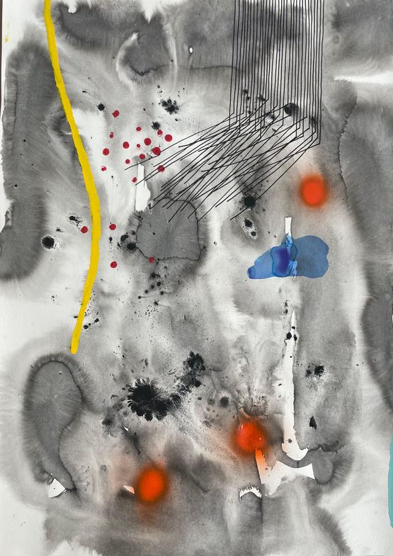 Infinite Possibilities III by Mongezi Ncaphayi contemporary artwork Works on Paper