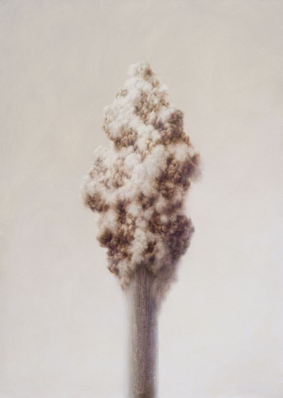 The blooming mass by Enrico Minguzzi contemporary artwork Painting