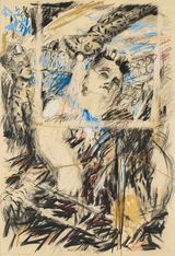 Sweet Charity After Van Dyk by William Kentridge contemporary artwork works on paper drawing