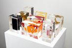 Stress Archive Bowling Pin Clownfish Cup of Coffee High Heel iPhone Sheriffs Badge Slice of Bread Syringe Trophy by Mungo Thomson contemporary artwork Sculpture