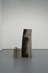Totem 3 Women With Curtain - Triangle by Manal Aldowayan contemporary artwork installation