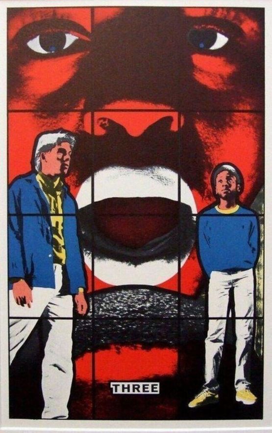 Three by Gilbert  George contemporary artwork Print