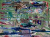 Green Stripes   by Koo Jiyoon contemporary artwork painting