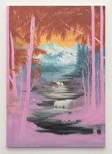 Grand Teton Black River by Neil Raitt contemporary artwork painting works on paper
