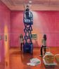 Lighting in the Pink Room by Jina Park contemporary artwork Painting