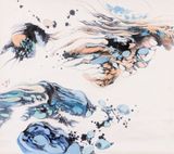 Scudding Clouds and Rocks by Hung Hsien contemporary artwork drawing