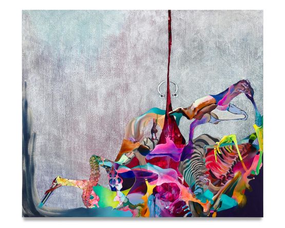 March of the Cards by Ilana Savdie contemporary artwork Painting