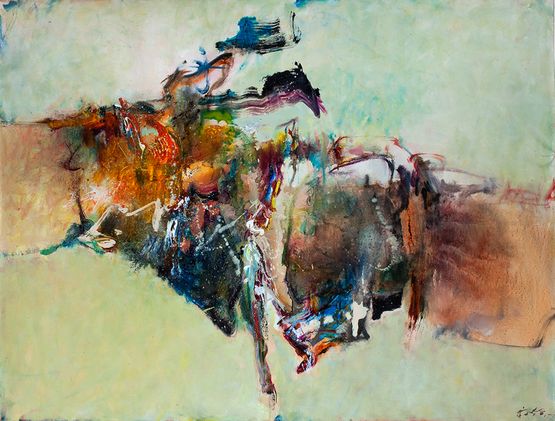 Composition 2017 by Chuang Che contemporary artwork Painting