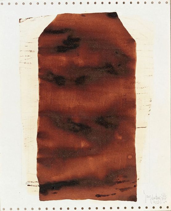 Soy Sauce Drawings 9 by Yang Jiechang contemporary artwork Works on Paper