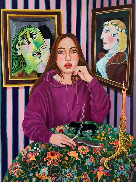 The End of Salad Days by Helen Downie contemporary artwork Painting