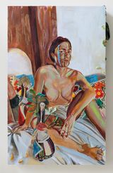 Your my DisComfort by Gisela Mcdaniel contemporary artwork mixed media painting