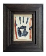 Self Portrait red hand by Billy Childish contemporary artwork painting