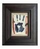 Self Portrait red hand by Billy Childish contemporary artwork Painting