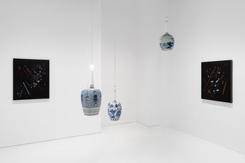 Contemporary art exhibition Oliver Beer Recompositions Night Revels at Almine Rech Shanghai China