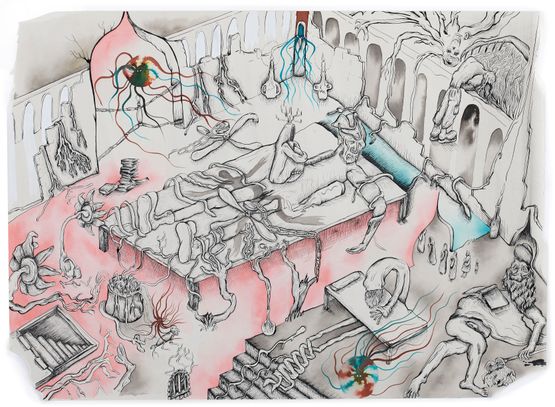 To Let by Hardeep Pandhal contemporary artwork Painting