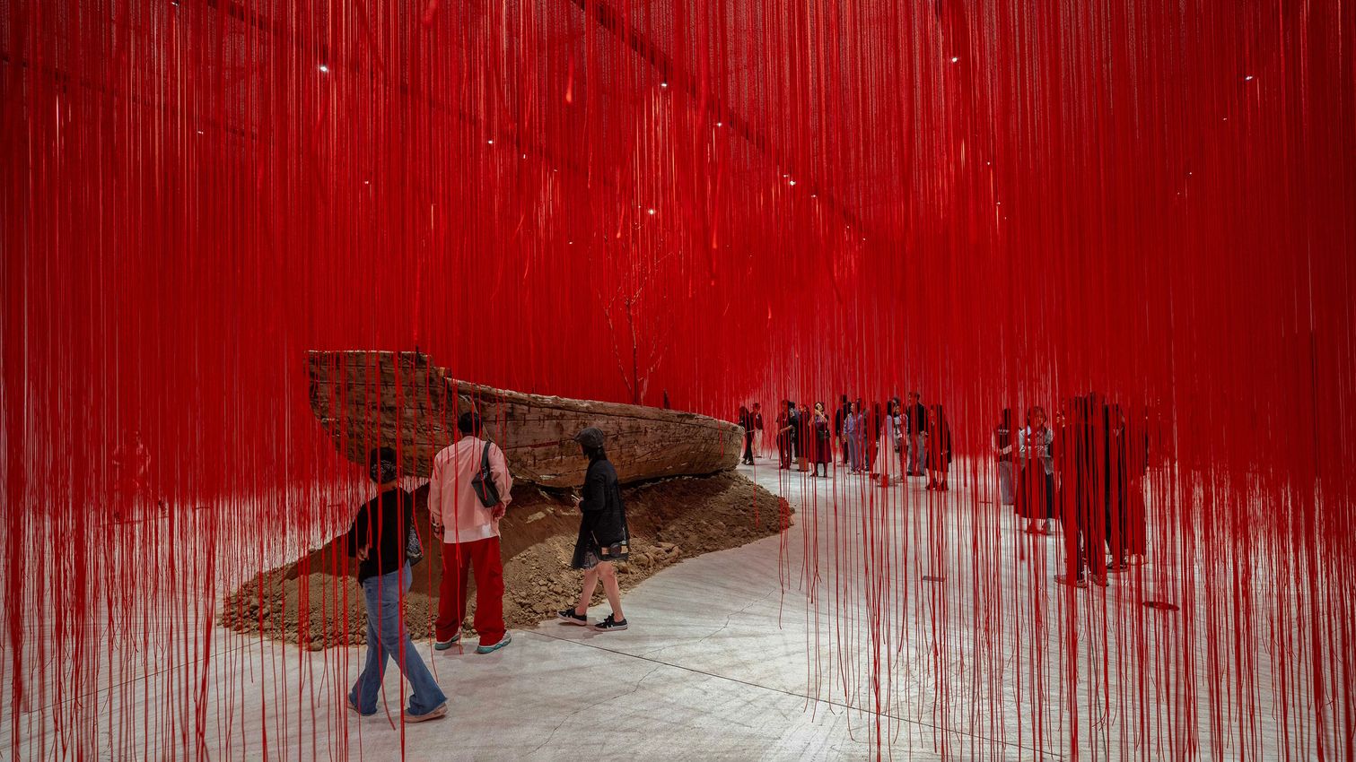 In Photos: Opening of Chiharu Shiota's 'Silent Emptiness'