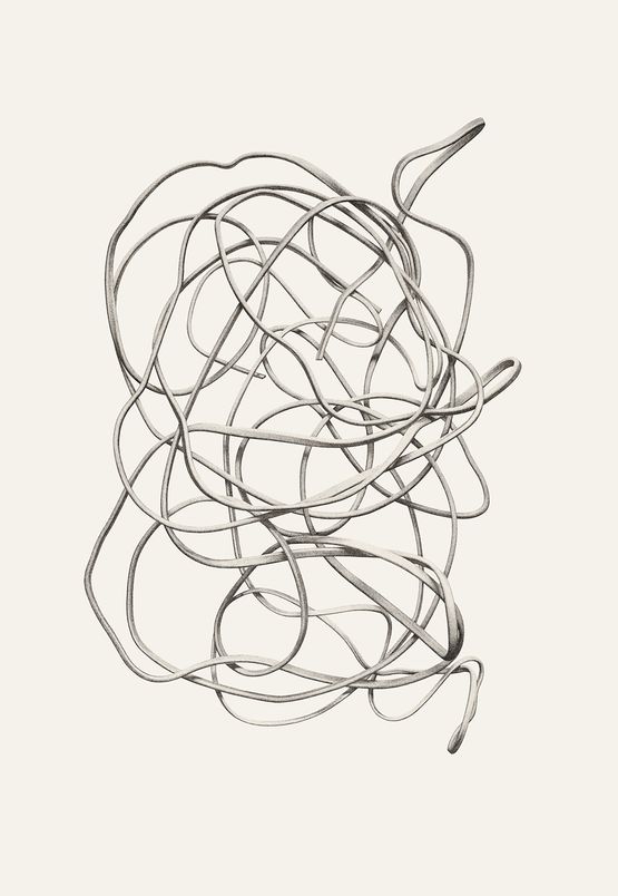 Turn into its own loop I by Kong Chun Hei contemporary artwork Works on Paper