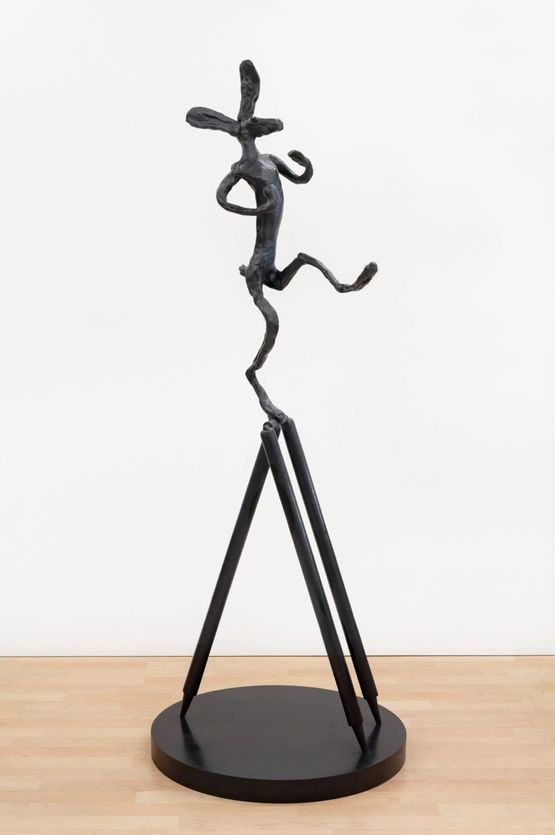 The Cricketer by Barry Flanagan contemporary artwork Sculpture