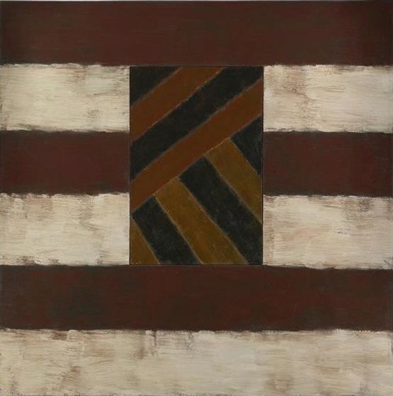 Battered Earth by Sean Scully contemporary artwork Painting
